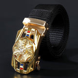 Good Luck Charm, Woven Nylon Waistband, Casual Fashion Belt