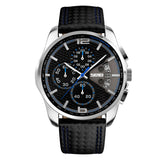 Leather Quartz Sports Watch