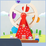 Wooden Animal Hand Ferris Wheel, Early Childhood, Educational Toys