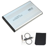 USB 3.0 Aluminum Alloy External Hard Drive Enclosure – Portable HDD/SSD Case, No Memory Included