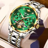 Luxury Men's Hollow Automatic Mechanical Waterproof Tide Watch