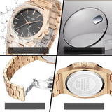 Men and Women's Pin Scale, Solar Pattern, Waterproof Quartz Watch
