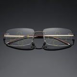 Auto-zoom Progressive Multifocal Reading Glasses with Anti-blue Light Protection