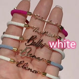 Personalized Name, Colorful Rope Chain Bracelet, Adjustable Hand Jewelry for Girls