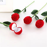 Romantic Red Rose, Flower Ring Gift Box for Anniversaries, Weddings, Proposal & Gifts