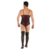 Men's Jacquard Underwear + One-piece Stockings