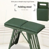 Heavy-duty Folding Home Stool with Extra Thick Metal Base – Durable Compact Seating
