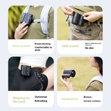 Portable Large Wind USB Cool Gadgets for Delivery Riders – Outdoor Sports, Construction Site, Travel, and Work Cooling Fan