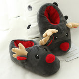 Christmas Shoes, Cute Elk Home Slippers