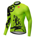 Riding Bicycle Jersey, Long Sleeve Cycling Top
