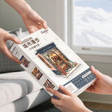 Creative DIY Wooden Miniature Scene, Cottage 3D Stereo Hand-assembled Toys