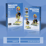 Levitating Balloon House Model Building Block Toy