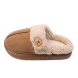 New Plush Slippers for Women/Men, Winter Warm Home Slippers, Indoor Thick-soled Fleece Slip-ons