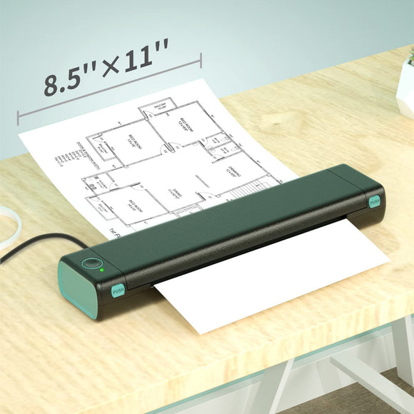 A4 Portable Wireless Printers for Travel, Bluetooth Thermal Printer, Best Suited for Mobile Office, Support Tattoo Paper Phomemo M08F