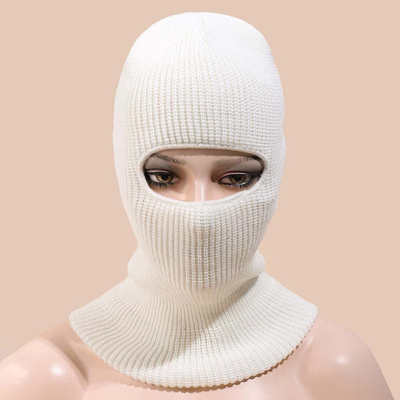 Winter Thermal Knitting Integrated Masked Headgear