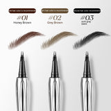 Water and Sweat-proof, No Fading and Smudging, Natural Long Lasting Eyebrow Pencil
