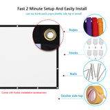 Simple Folding Soft Curtain Projector Screen