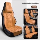 Universal Leather Car Seat Cover – Semi-surrounded Design for Vehicles