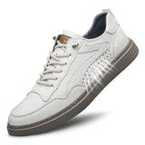 Men's Round Toe Board Sneakers, Microfiber Breathable Shoes