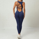 Women's Sleeveless Yoga Jumpsuit – One-piece Stretch Sportswear for Workout, Running & Training