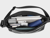Men’s Genuine Leather Crossbody Backpack, Single-shoulder Design