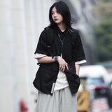 Retro Summer Lightweight Shirt-style Jacket – Casual Trendy Oversized Style Trousers