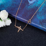 Women’s Lifeline Heartbeat Necklace – Stylish Pendant Jewelry