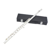 16 Holes Flute C Key White Copper Tube Body Leather Box, Suitable for Beginners Grading Performance