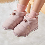 Cute Warm Boys and Girls Home Cotton Drag Canvas Shoes
