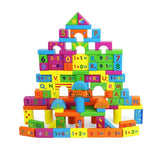 Large Wooden Educational Building Blocks Set