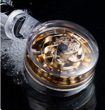 Pressurized Nozzle Turbo Shower Head One-key Stop Water Saving Shower Head Magic Water Line Bathroom Accessory