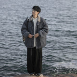 Retro Boys’ Workwear Cotton Coat – Trendy Jacket