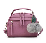 Hair ball pendant shoulder bag for her