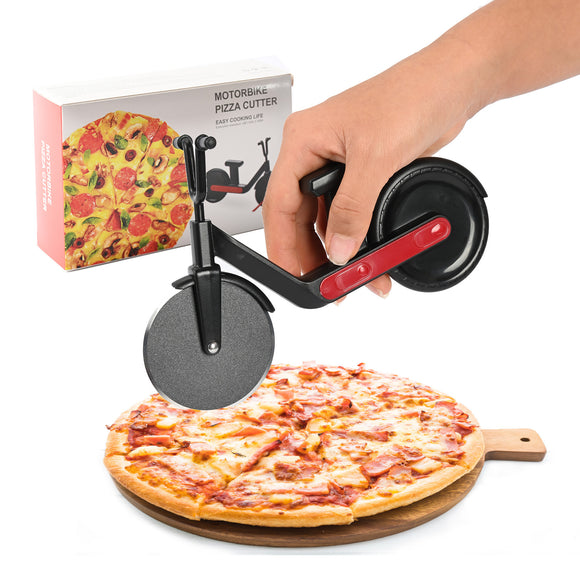 Creative Stainless Steel Pizza Wheel Rolling Dough Cutter, Pasta Cookie Fondant Piercing, Kitchen Baking Cooking Accessories