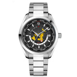 Men's Multifunctional Mechanical, GMT Dual Time Zone, Luminous Waterproof Watch
