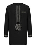 Men's Casual Long Sleeve Ethnic Style Traditional Clothing Suit