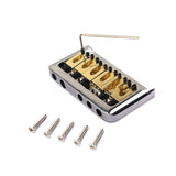 Instrument Accessories Guitar Bridge with Silver Six String Brass Saddle