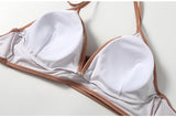 Hot Spring Style, Solid Color Simple High Waist Cover, Belly Thin Split Swimsuit