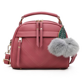 Hair ball pendant shoulder bag for her