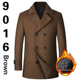 Trendy Fashion, Double-breasted Lapel Mid-length, Men's Peaky-B Wool Coat