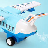 Large Storytelling Plane with Alloy Car Storage, Multifunctional Toy