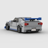 Modular Sports Car, Assembled Building Blocks Model