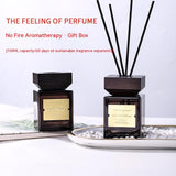 Hotel Fragrance Rattan Reed Diffuser with Wooden Lid, Essential Oil