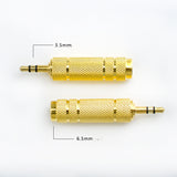 Adapter for Microphone, Female Hole to 6.35 Male Plug (Pack of 2)