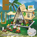 Coffee Shop Assembly Model Toy, Building Blocks