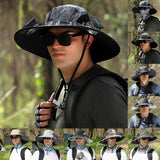 Solar Powered Wide Brim Sun Hat with Cooling Fan – USB Rechargeable Outdoor Fishing & Hiking Cap
