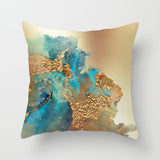 Nordic Watercolor Gold Foil Texture Printing Pillowcase or Cover