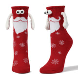 Couple Magnetic Handle Cute Christmas Socks