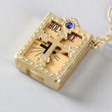 Mini Holy Bible Keychain, Religious Christian Jesus Cross Key Chain, Women's Prayers God Bless Gift Souvenirs Keyring
