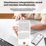 Q90A Intelligent AI Voice Recorder with HD Noise Reduction, Real-time Transcription, Translation and File Sharing Pen